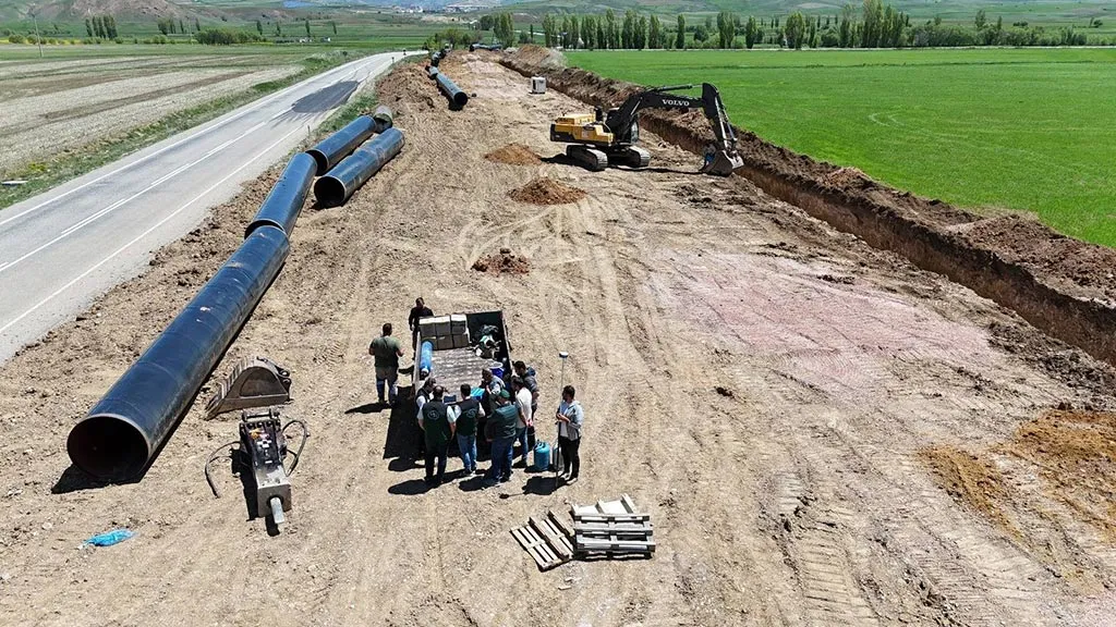 Bayburt Kırklartepe Barajı Sulama İnşaatında Çalışmalar Hız Kesmiyor Haberi