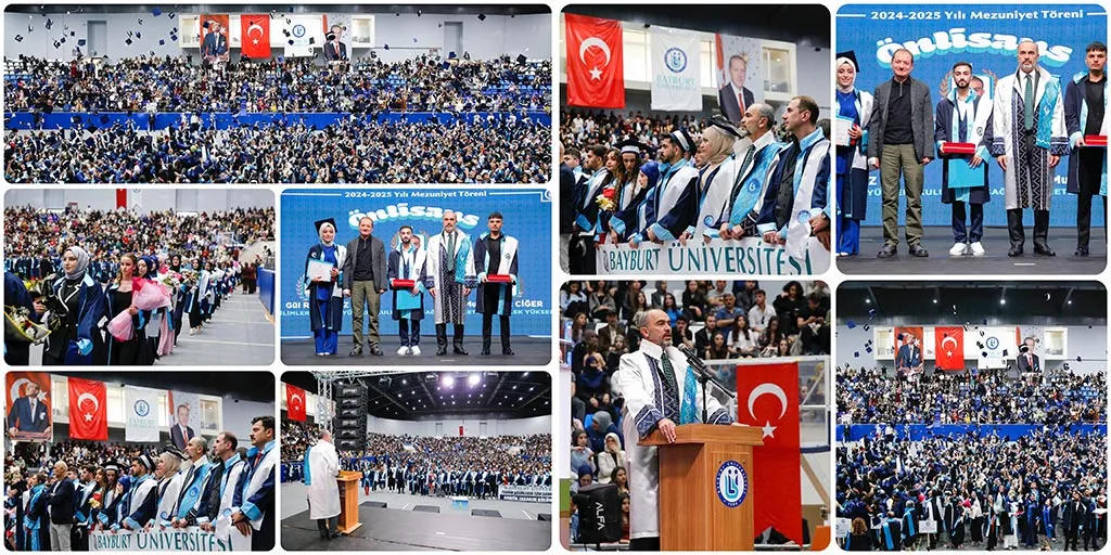 Bayburt Üniversitesi'nde Mezuniyet Coşkusu ve Sanat Rüzgarı Bir Arada Esti