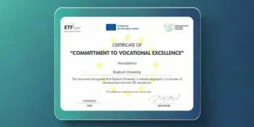 Bayburt Üniversitesine Avrupa'dan Mesleki Mükemmelliyete Bağlılık Sertifikası Ödülü Haberi