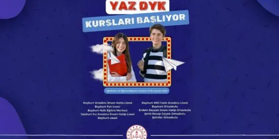 Bayburt 2025 Yaz DYK Kursları Başvuru Tarihleri Duyuruldu