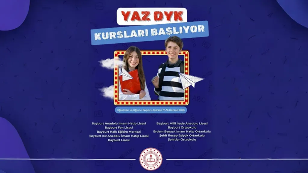 Bayburt 2025 Yaz DYK Kursları Başvuru Tarihleri Duyuruldu