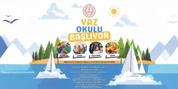 Bayburt Yaz Okulu Başvuruları Başlıyor, Robotik, Kodlama, Sanat ve Spor Bir Arada!