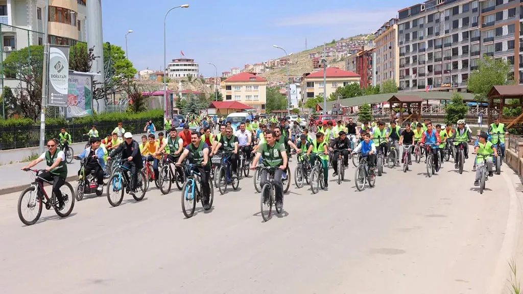 Bayburt'ta Yeşilay Bisiklet Şöleni Haberi