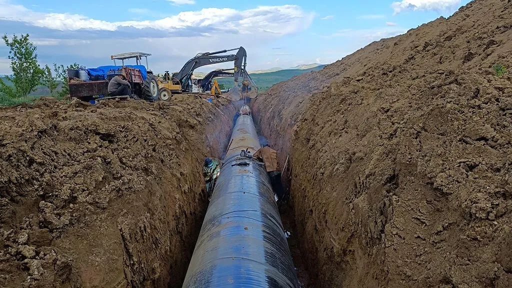 Kırklartepe Barajı Sulama İnşaatında Çalışmalar Devam Ediyor