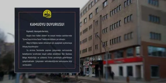 Bayburt Belediyesi’nden İçme Suyu Arıtma Tesisi Açıklaması, Eksiklikler Gideriliyor