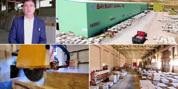 Bayburt Doğal Taş Fabrikasından İhracatta Büyük Atılım: Hedef Körfez Pazarı