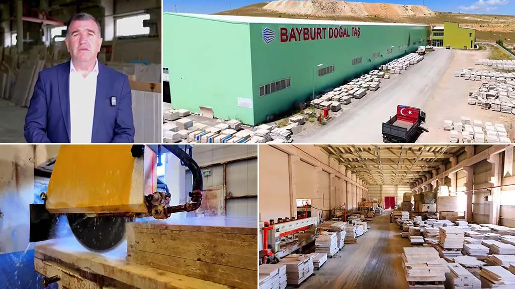 Bayburt Doğal Taş Fabrikasından İhracatta Büyük Atılım: Hedef Körfez Pazarı