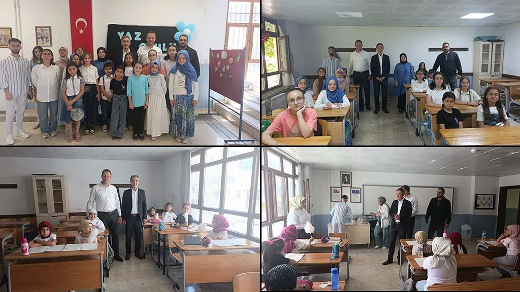 Bayburt Lisesi'ndeki TÜGVA Yaz Okulu'na Milli Eğitim Müdürü Kahraman'dan Ziyaret
