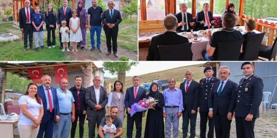Bayburt Valisi Eldivan’dan Şehit Ailesi ve Gaziye Ziyaret