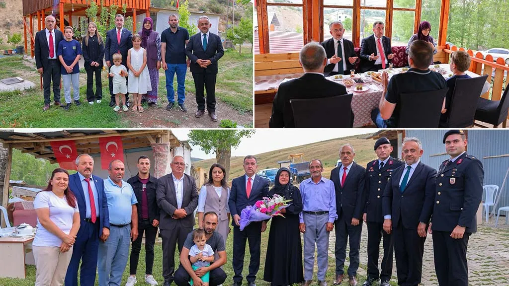 Bayburt Valisi Eldivan'dan Şehit Ailesi ve Gaziye Ziyaret