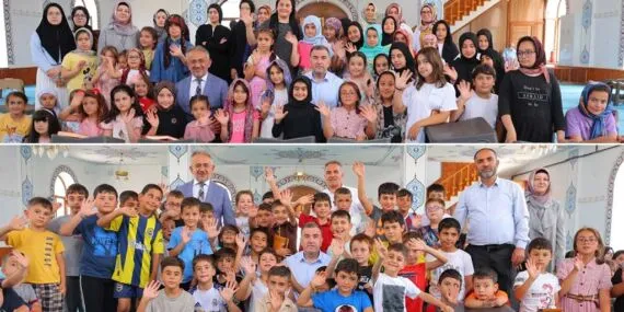 Bayburt Valisi Mustafa Eldivan, Yaz Kur’an Kursu Öğrencilerini Ziyaret Etti
