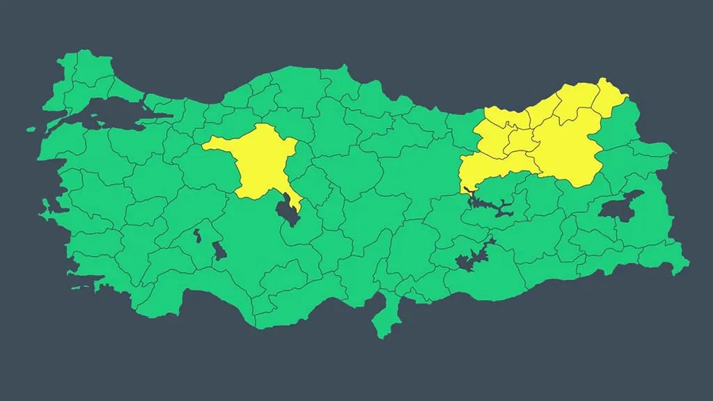 Bayburt ve Çevre İller İçin Sağanak Yağış Uyarısı: Sarı Alarm Verildi