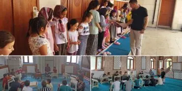 Bayburt'ta Bu Yaz Camideyim Projesiyle Çocuklar Hem Eğleniyor Hem Öğreniyor
