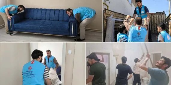 Bayburt’ta Yetim Aileye Ev Onarımı ve Eşya Yardımı