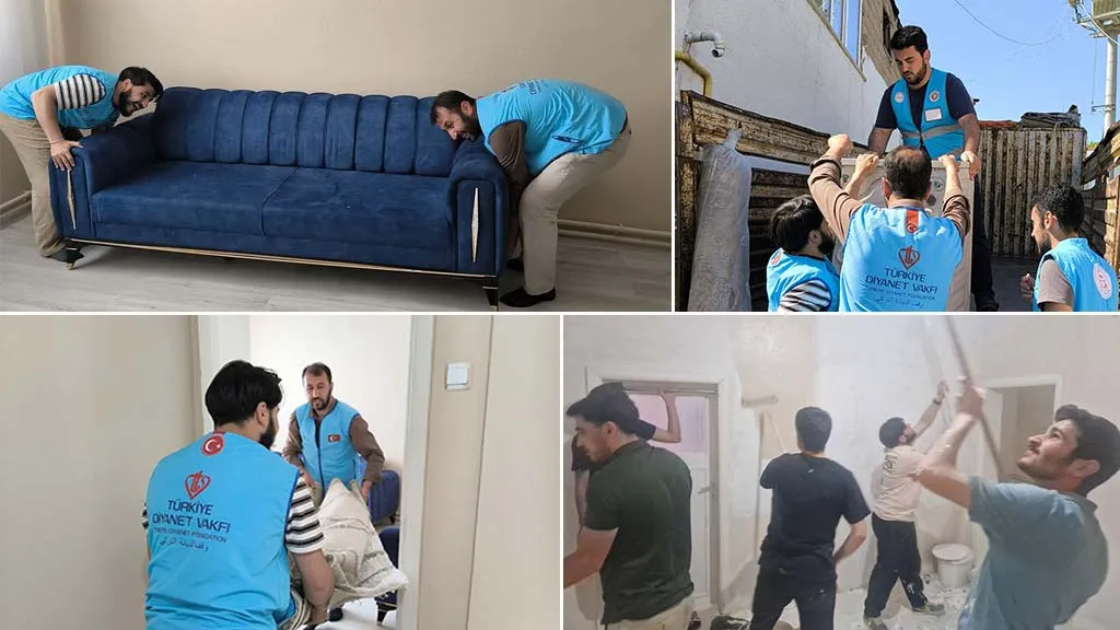 Bayburt'ta Yetim Aileye Ev Onarımı ve Eşya Yardımı