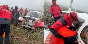 Düşen Uçağın Enkazına Ulaşıldı, Bir Ölü, Bir Yaralı