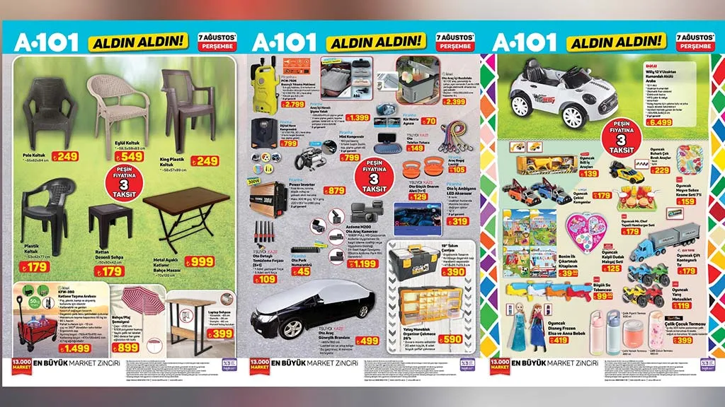 A101 Aktüel Ürünler Kataloğu 7 Ağustos: Dev Fırsatlar ve İndirim Yağmuru!