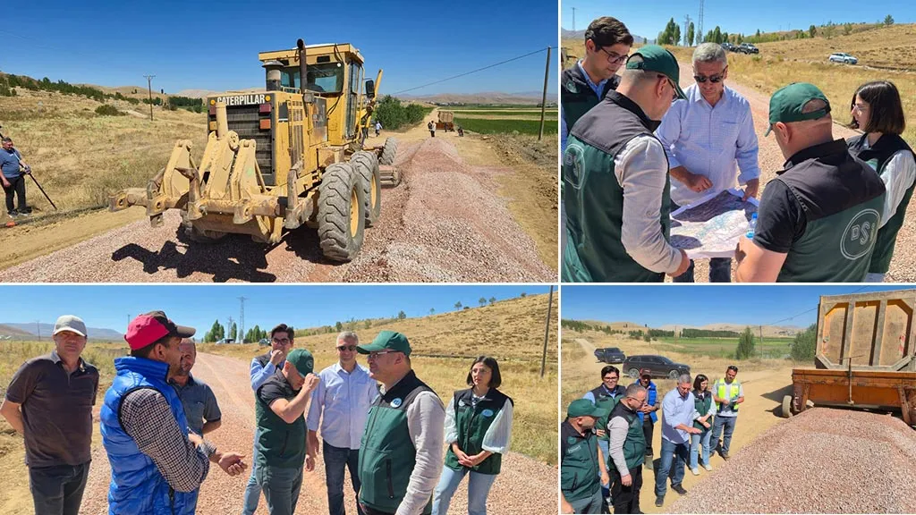 Bayburt Demirözü'nde Tarla Yolları Yapım Çalışmaları Başladı