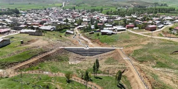 Bayburt Gökçedere Taşkın Kontrol İnşaatı Tamamlanıyor