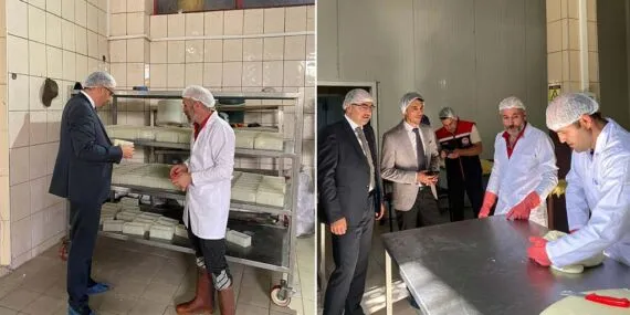 Bayburt Tarım ve Orman Müdürlüğü Yetkilileri, Aydıntepe’de Süt Tesisini Ziyaret Etti
