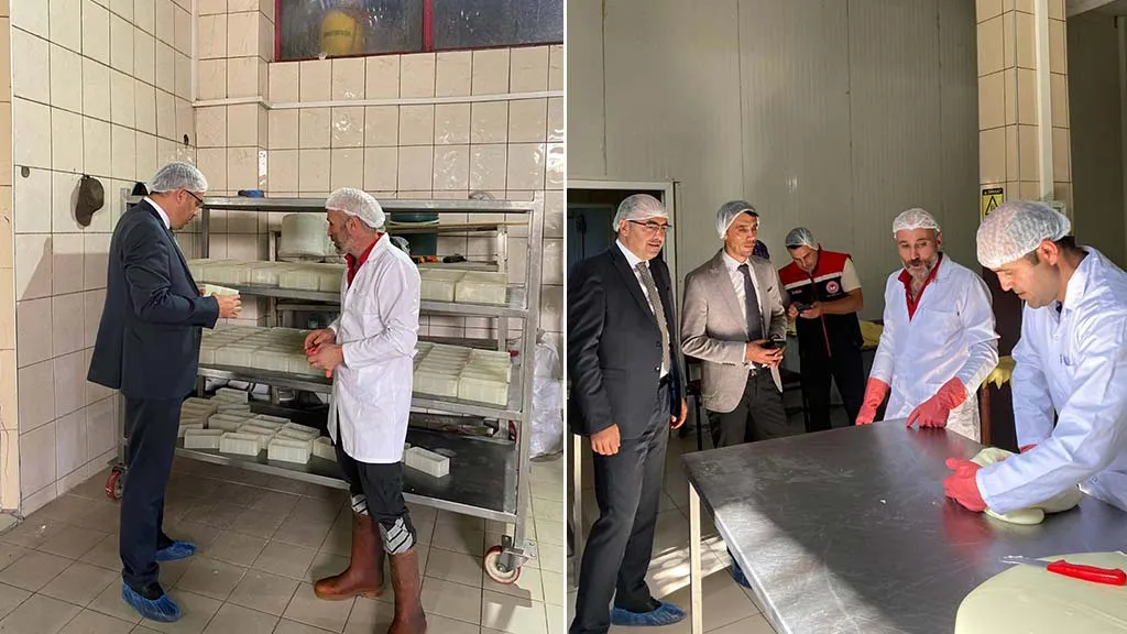 Bayburt Tarım ve Orman Müdürlüğü Yetkilileri, Aydıntepe'de Süt Tesisini Ziyaret Etti