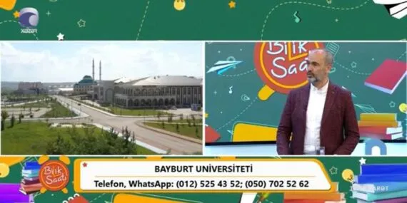 Bayburt Üniversitesi Rektörü Mutlu Türkmen, Azerbaycan Hazar TV’de Eğitim Vizyonunu Anlattı