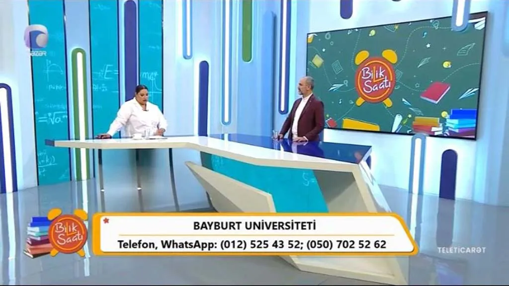 Bayburt Üniversitesi Rektörü Mutlu Türkmen, Azerbaycan Hazar TV'de Eğitim Vizyonunu Anlattı