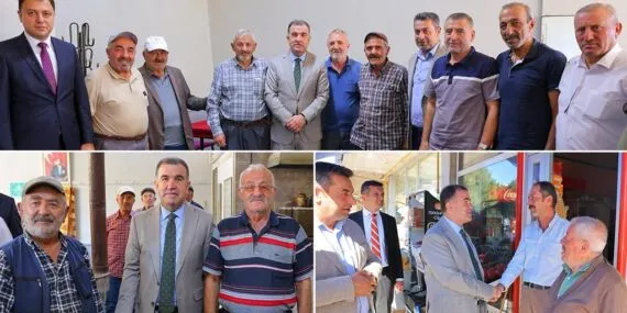 Bayburt Valisi Mustafa Eldivan Aydıntepe’de Esnaf ve Vatandaşla Buluştu