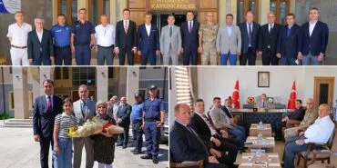 Bayburt Valisi Mustafa Eldivan'dan Aydıntepe Kaymakamı Ertuğrul Bayram'a Hayırlı Olsun Ziyareti