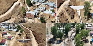 Bayburt Yukarı Dikmetaş Köyü Taşkın Kontrol İnşaatı Sürüyor