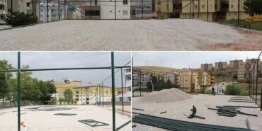 Bayburt'ta 12 Yeni Semt Sahası Yapımı Hızla Devam Ediyor