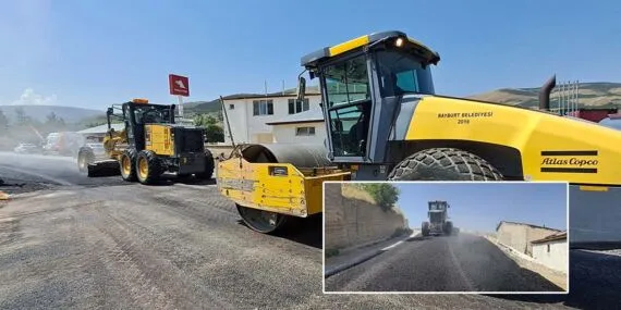 Bayburt’ta Altyapı Seferberliği: 8.170 Ton Asfalt, 13 Bin Metre Kaldırım
