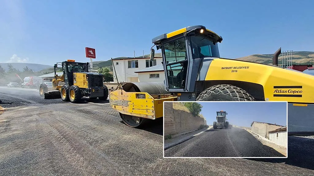 Bayburt'ta Altyapı Seferberliği: 8.170 Ton Asfalt, 13 Bin Metre Kaldırım