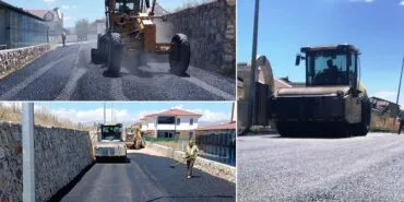 Bayburt'ta Cadde ve Sokaklarda Asfalt Çalışmaları Devam Ediyor