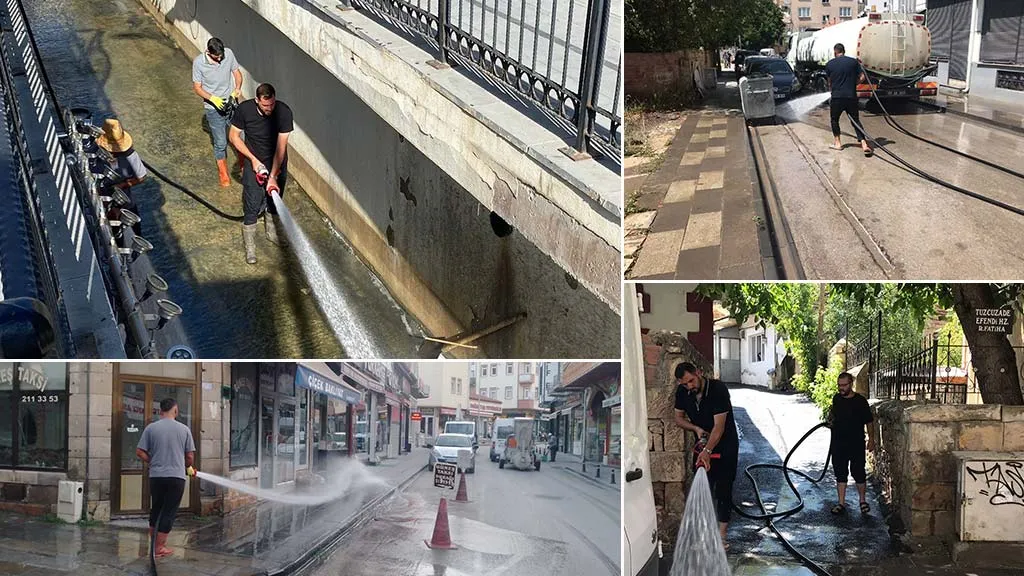 Bayburt'ta Temizlik Seferberliği: Belediye Ekipleri Gece Gündüz Mesai Yapıyor