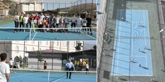 Bayburt’ta Tenis Heyecanı Yeniden Başladı: Yenilenen Kort Hizmete Açıldı