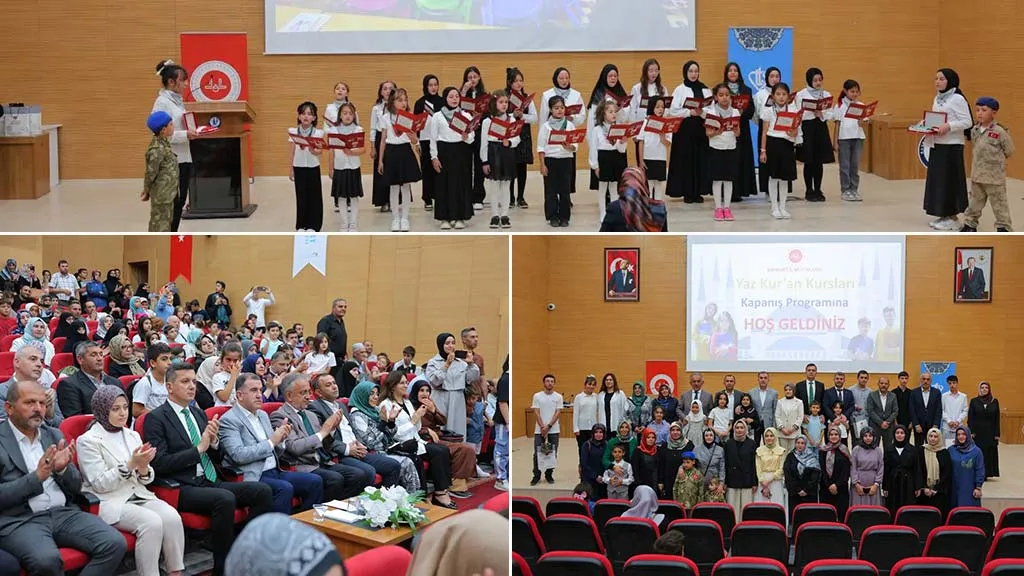 Bayburt'ta Yaz Kur'an Kursları Kapanış Programı Düzenlendi