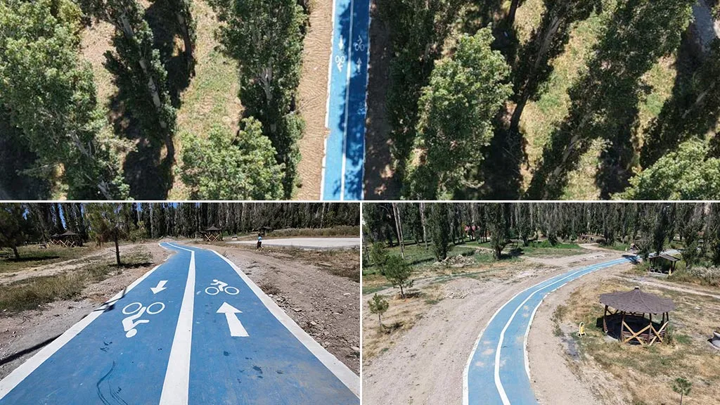 Bayburt’ta Yeni Şehir Parkı Bisiklet Yolları Hizmete Girdi