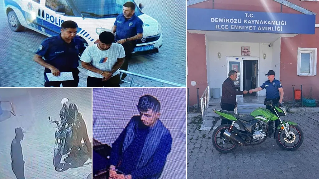 Bayburt'un Demirözü ilçesinde Motosiklet Hırsızlığı, İki Şüpheli Yakalandı ve Tutuklandı