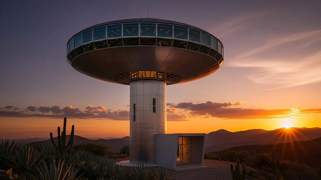 Meksika'da 'UFO' Zannedilen Cisim, Gözlem Kulesi Çıktı