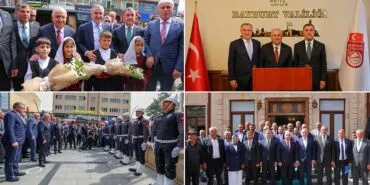 Bakan Güler ve Bakan Bak Bayburt Valiliğini Ziyaret Etti