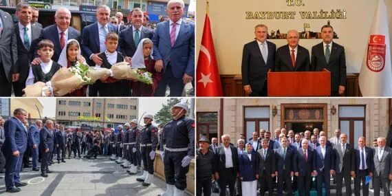 Bakan Güler ve Bakan Bak Bayburt Valiliğini Ziyaret Etti