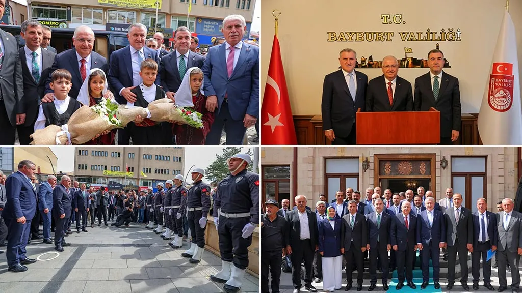 Bakan Güler ve Bakan Bak Bayburt Valiliğini Ziyaret Etti