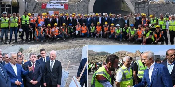 Bakan Uraloğlu Bayburt’ta Kop Tüneli Çalışmalarını İnceledi, Kazı Hedefi 2026, Açılış 2027