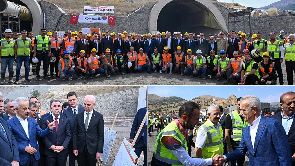 Bakan Uraloğlu Bayburt'ta Kop Tüneli Çalışmalarını İnceledi, Kazı Hedefi 2026, Açılış 2027