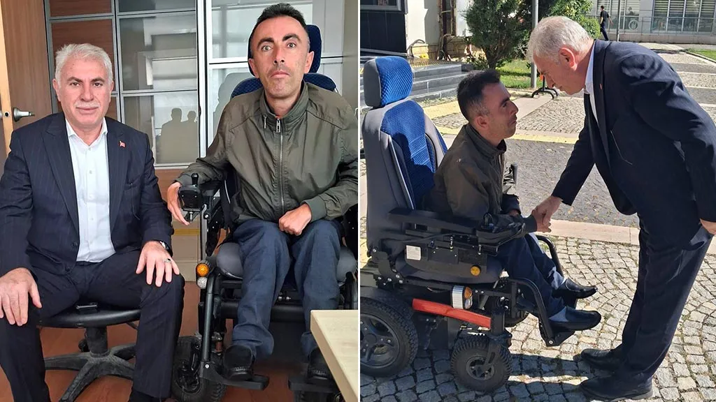 Başkan Mete Memiş’ten, Kaza Geçiren Engin Demir’e Geçmiş Olsun Ziyareti
