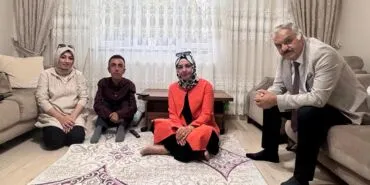 Bayburt Aile ve Sosyal Hizmetler Müdürlüğü'nden Engin Demir'e Geçmiş Olsun Ziyareti