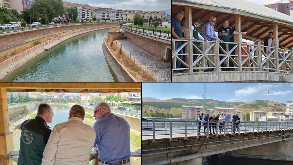 Bayburt Çoruh Nehri’nde DSİ ve Belediye'den İnceleme