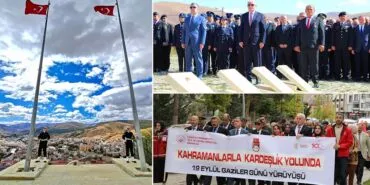 Bayburt’ta 19 Eylül Gaziler Günü Törenlerle ve Yürüyüşle Kutlandı