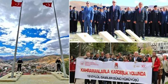 Bayburt’ta 19 Eylül Gaziler Günü Törenlerle ve Yürüyüşle Kutlandı